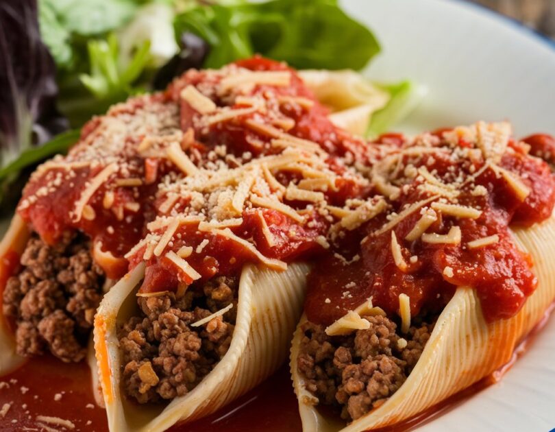 Stuffed shells recipe with meat