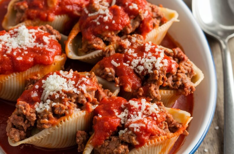 Stuffed shells recipe with meat