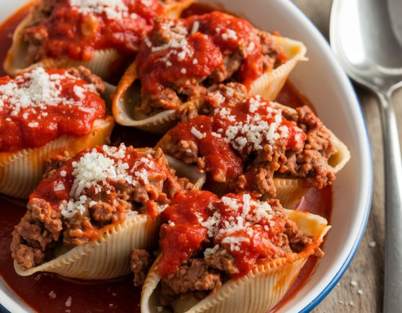 Stuffed shells recipe with meat